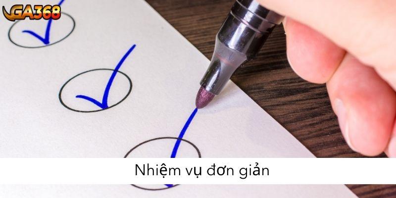 Nhiệm vụ đơn giản